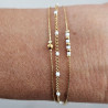 Bracelet triple Anna blanc